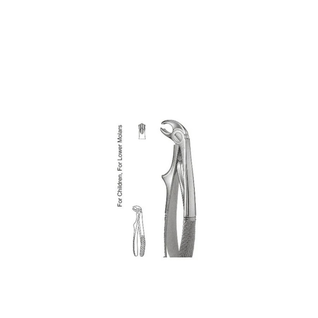 GH08-102 - Extracting Forceps (Pedodontic Pattern), Klein, No. 6, Lower Molars