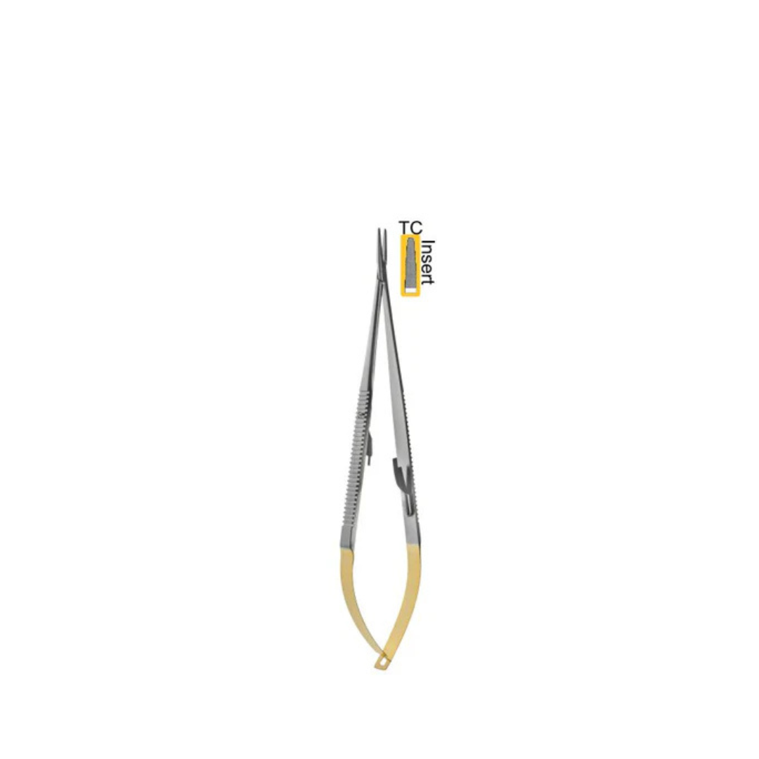 HG49-012TC - Needle Holder, Castroviejo, 18.0cm / 7", With TC, Straight