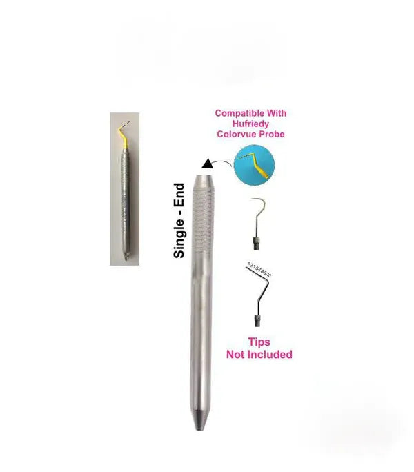 TIP-HDL2 - TIP HANDLE No. 2: Single End, For Explorer & Probes Tips Hollow Ergonomic