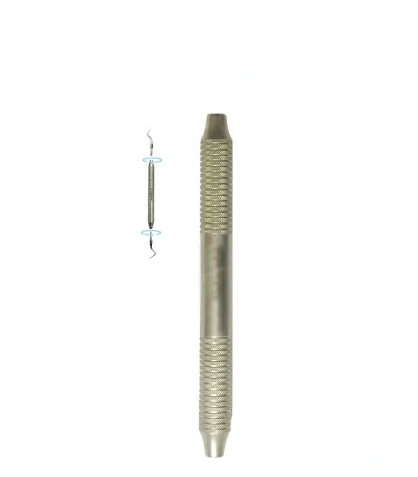 TIP-HDL4 - TIP HANDLE NO. 4: Double Sided, For Scalers, Curettes and PFI, Hollow Ergonomic