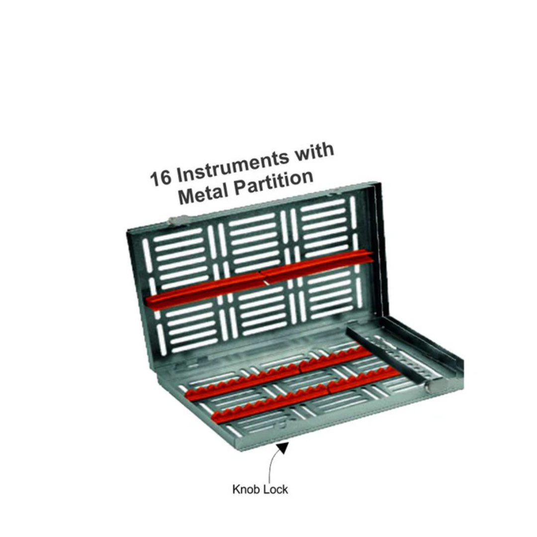 XY06-004 - Cassette (16 Pcs) 280x185x28mm, Without Hinges, with Accessory Area