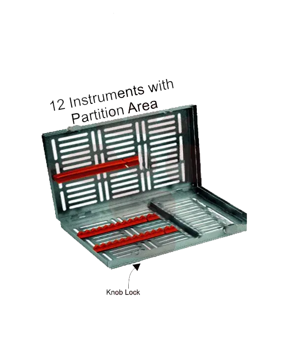 XY06-005 - Cassette (12 Pcs) 280x185x28mm, Without Hinges, with Accessory Area